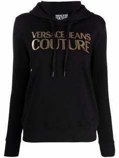 Versace Jeans Couture худи с логотипом металлик