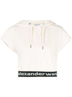 Alexander Wang вельветовое худи с логотипом