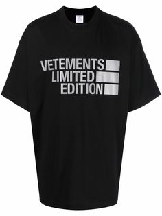 VETEMENTS футболка с надписью Limited Edition