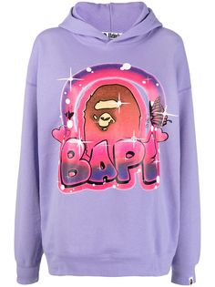 A BATHING APE® худи с графичным принтом Bape