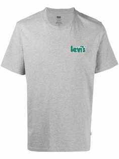 Levis футболка с нашивкой-логотипом