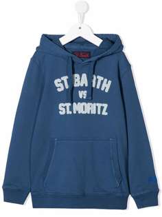 MC2 Saint Barth Kids худи с вышитым логотипом