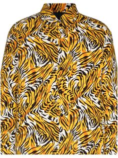 Neighborhood куртка-рубашка с тигровым принтом