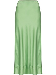 Lee Mathews шелковая юбка миди Stella