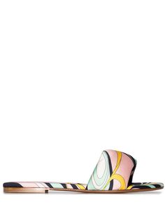 Emilio Pucci мюли с принтом Onde