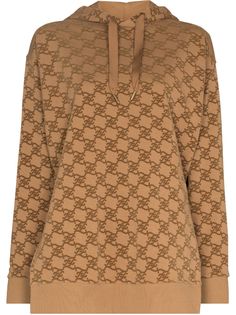 Fendi худи оверсайз с узором Karligraphy