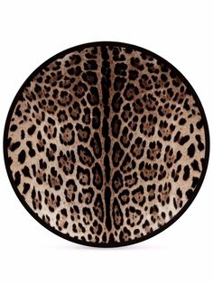 Dolce & Gabbana тарелка с леопардовым принтом