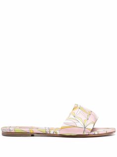 Emilio Pucci шлепанцы с абстрактным принтом