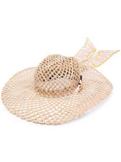 Emilio Pucci соломенная шляпа с широкими полями