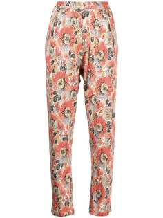 Rosetta Getty узкие брюки с цветочным принтом