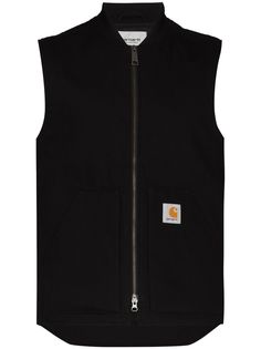Carhartt WIP жилет на молнии с нашивкой-логотипом