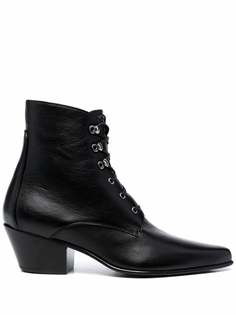 Saint Laurent ботинки на шнуровке
