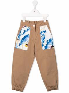 Emilio Pucci Junior брюки карго со вставками