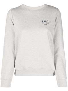 A.P.C. толстовка с вышитым логотипом