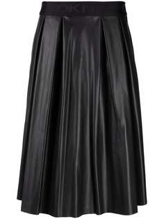 DKNY юбка с завышенной талией и складками