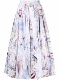 Alexander McQueen юбка миди William Blake Dante