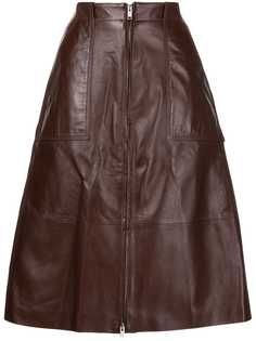 AMBUSH кожаная юбка А-силуэта