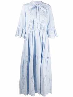 Self-Portrait платье-рубашка с длинными рукавами