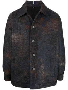 MCQ фактурная куртка-рубашка с принтом