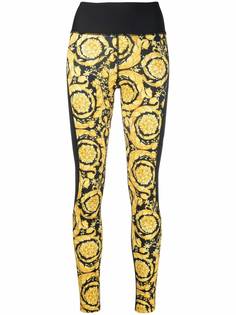 Versace легинсы с принтом Barocco