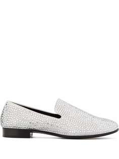 Giuseppe Zanotti лоферы Seymour с кристаллами