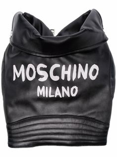 Moschino жилет для питомца в байкерском стиле