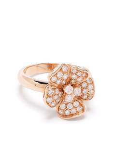 LEO PIZZO кольцо Flora из розового золота с бриллиантами