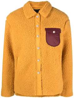 Rag & Bone флисовая куртка-рубашка с контрастным карманом