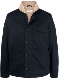 Universal Works шерстяная куртка-рубашка с V-образным вырезом