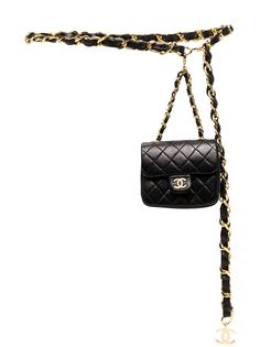 Chanel Pre-Owned поясная мини-сумка Classic Flap 1990-х годов