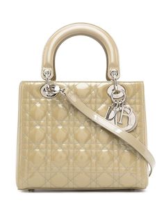 Christian Dior сумка Lady Dior Cannage pre-owned среднего размера