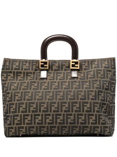 Fendi Pre-Owned сумка-тоут 1990-х годов с узором Zucca