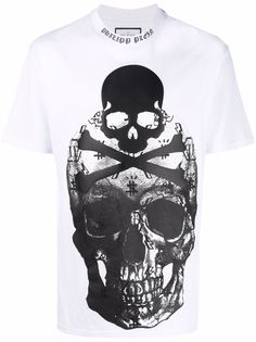 Philipp Plein футболка с принтом Skull