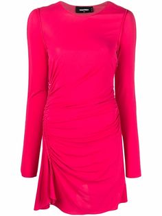 Dsquared2 платье мини с длинными рукавами и сборками