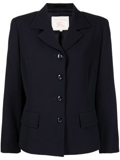 Burberry Pre-Owned однобортный блейзер 1990-х годов