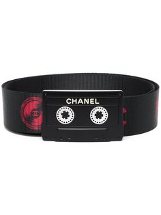 Chanel Pre-Owned ремень Cassette Tape 2004-го года с логотипом CC