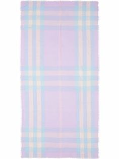 Burberry легкий кашемировый шарф в клетку