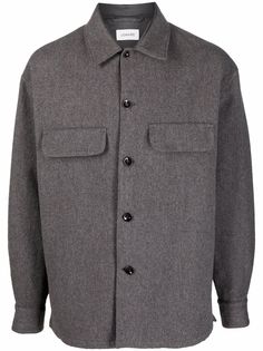 Lemaire куртка-рубашка с карманами