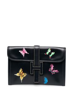 Hermès клатч Jige pre-owned с принтом Hermes