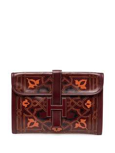 Hermès клатч Jige pre-owned с принтом Hermes