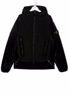 Stone Island Junior пуховик с капюшоном