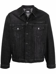 Karl Lagerfeld джинсовая куртка с логотипом