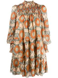 Ulla Johnson платье мини Kamila с длинными рукавами