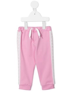 Fendi Kids спортивные брюки с логотипом FF