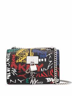 DKNY маленькая сумка через плечо Elissa с принтом граффити
