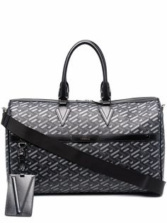 Versace дорожная сумка с узором Greca Signature