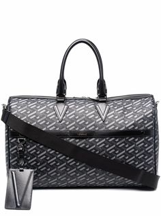 Versace дорожная сумка с узором Greca Signature