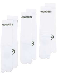 Maharishi комплект из трех пар носков с логотипом