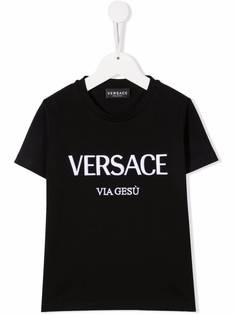 Versace Kids футболка с логотипом