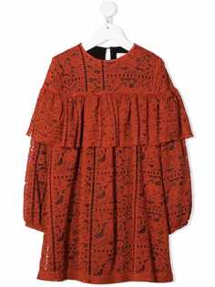 Andorine кружевное платье с оборками